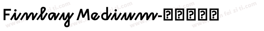 Finlay Medium字体转换